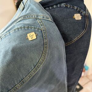 TWO PAIRS Freddy Jeans-  Light and Dark Blue, low rise Jeans